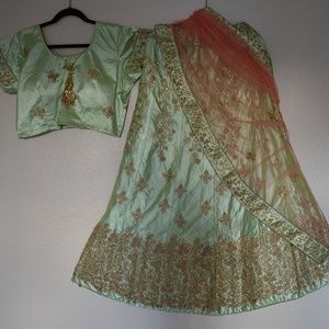 Brand New Sarten silk designer lehenga